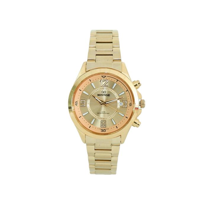 Gambar Mirage Watch - Jam Tangan Analog Wanita Gold 8788 L Elegant Mewah Water Resistant Kaca Stainless Watches - Plat Gold dari Miragewatch undefined Tokopedia