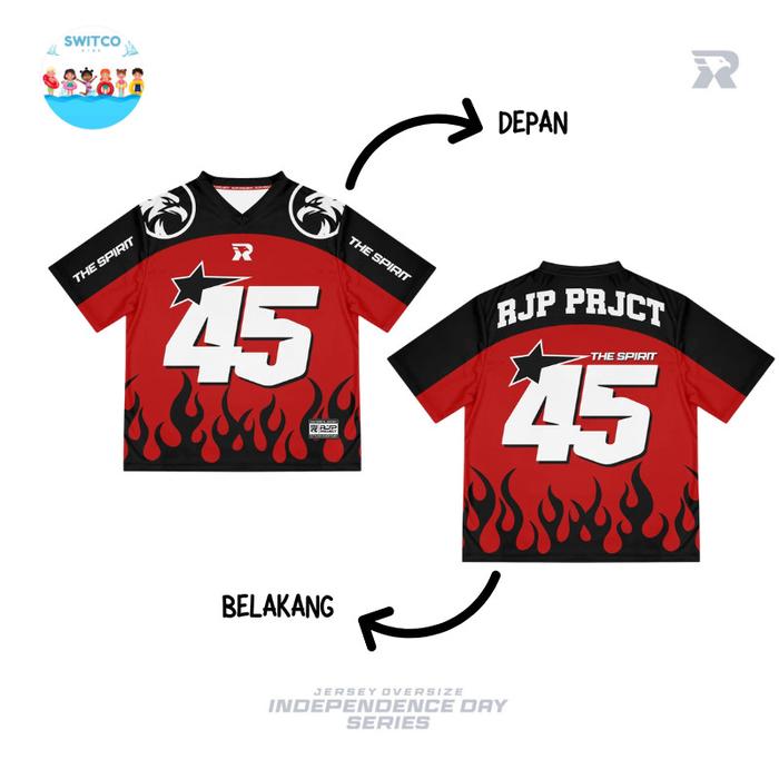 Gambar SWITCO | Kaos Jersey Anak Kemerdekaan Couple Keluarga 2025 Indonesia Baju Laki Laki Wanita Perempuan 17 Agustus Series United We Stand Divided We Fall - RJP-ID 05, M (KIDS) dari SWITCO KIDS undefined Tokopedia