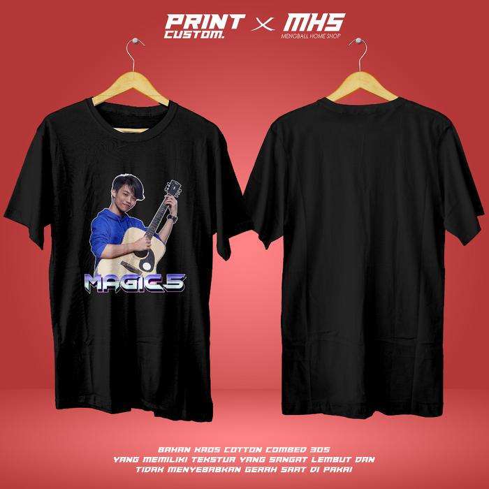 Gambar KAOS MAGIC 5 GIBRAN AFAN LENGAN PENDEK COTTON COMBED 30S - KAOS MAGIC 5 - KAOS FILM - Hitam, S dari Mengball Home Shop undefined Tokopedia