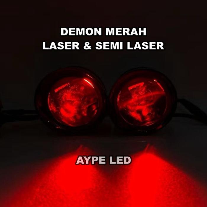 Gambar READY Foglamp Biled Projector 3 inch ZE FOG 6 Laser IBRIGHT Terbaru 65 Watt Mobil Universal - + De Merah, Semi Laser dari TRZ SHOP undefined Tokopedia