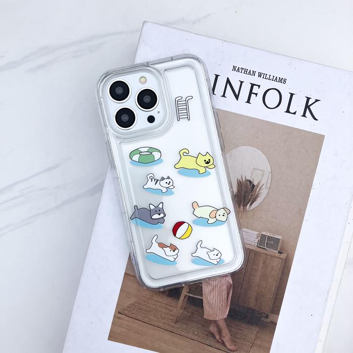 Gambar 【SatSet.ind】 Airbag Transparan Case Cat and Dog iPh 11 Pro Max 7 8 XR 11 Pro 12 XsMax 13 14 ProMax 15 Casing Transparan Softcase Ponsel Cover Aksesoris Sam S Series S21 FE S22 S23 A24 A34 5G Op A54 A16K F19 Redm Nt 11 12 Pro 5G  Mi 10 4G - Cat Dog, Redm Nt 12-4G dari SatSet.ind undefined Tokopedia