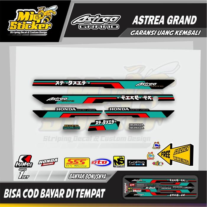 Gambar Stiker Astrea Grand Striping Honda Astrea Prima Variasi 1992 1993 1994 Sticker Lis Astrea Bulus Varian JAPAN Terbaru - Hijau Orange dari miq sticker undefined 5 Tokopedia