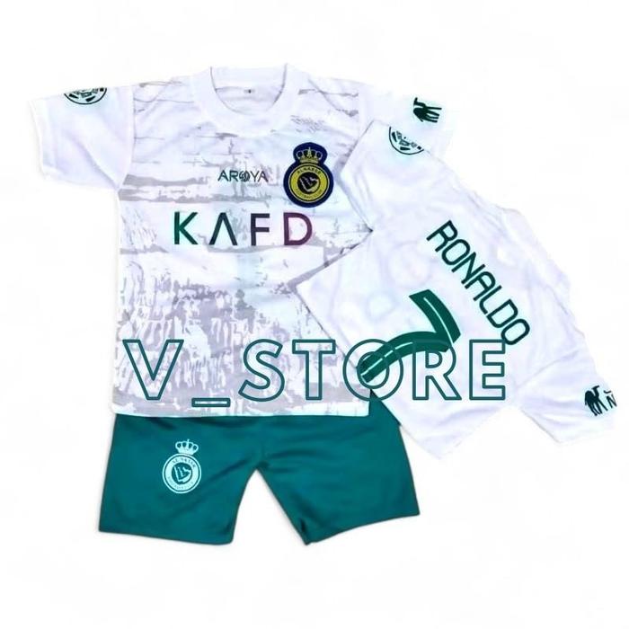 Gambar Setelan Baju Bola Anak anak Al Nasr Ronaldo Terbaru Usia 1-14 Tahun baju  bola  cewek  9–12  tahun baju  timnas  anak  laki  laki Jersey Sepak Bola baju  persib  anak  cewek  6–12  tahun - AL NASSR PUTIH, 11 tahun++ dari TendangiN undefined Tokopedia
