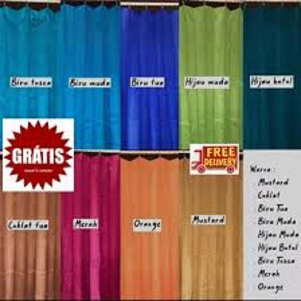 Gambar gorden hordeng korden vanessa sido ukuran 100X100cm kain Jendela tirai pintu - kuning dari rainijamil11 undefined Tokopedia