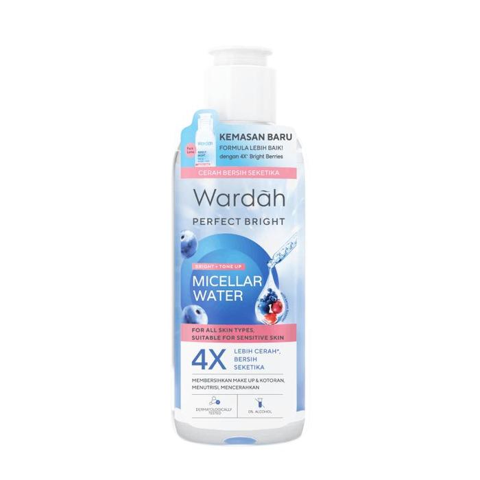 Gambar WARDAH Micellar Water Bigger Pack 240ml 400ml | Perfect Bright | Lightening | Acnederm | Natur Daily  Remover Panthenol Niacinamide Cleanser Acid bigger  better  wardah wardah  micellar  water  acne Kotoran Wajah - Not Specified dari RAMALA.ID undefined Tokopedia