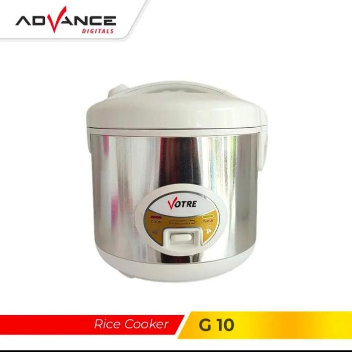 Gambar 【COD】Advance Votre G-10 Rice cooker 1.2 L Penanak Nasi Elektrik Serbaguna Garansi Resmi 1 Tahun - SILVER, 1.2L dari ADVANCE.DIGITALS undefined Tokopedia