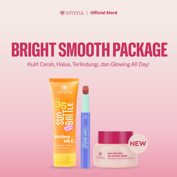 Gambar [EXCLUSSIVE DCT] Emina Protect Glow - Paket Emina Sunscreen, Moisturizer Gel, Color Melt Balm - Paket Lengkap Skincare Make Up Glowing Mencerahkan No-Whitecast No-Comedogenic Mleindungi Kulit dari Sinar UV Lip Tint Retinol Acne - Retinol, 04 NeverTooPink dari eminacosmetics undefined Tokopedia