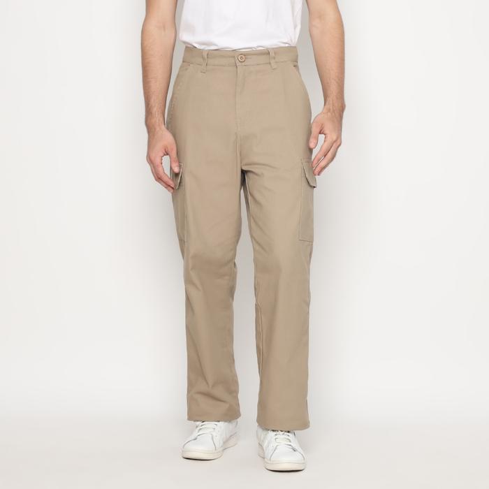Gambar FICHINO Cargo Pants Non Stretch Marconi Khaki - Texas Series Celana Katun Twill Pria Panjang - 28 dari Fichino Shop undefined Tokopedia