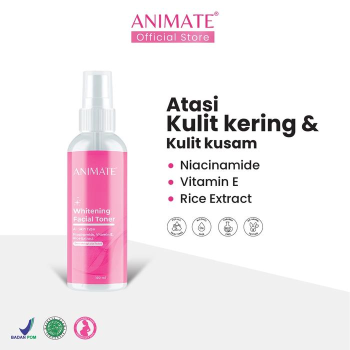 Gambar ANIMATE WHITENING Facial Toner 100ml dari GLAM MARKET undefined Tokopedia