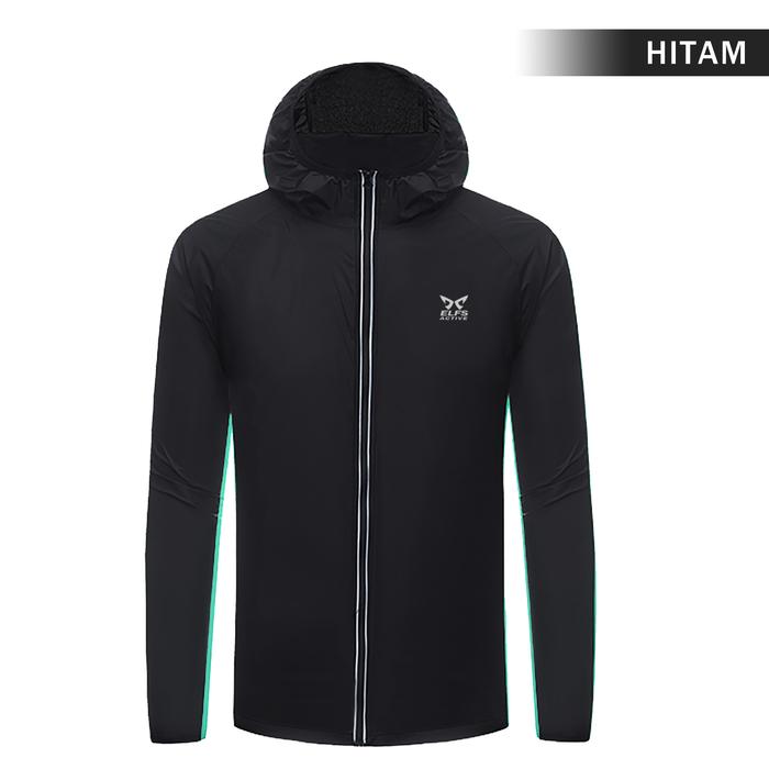 Gambar Elfs Active Foldable Reflective Windbreaker Running Jacket Wanita Anti UV Sport - Hitam, M dari Elfs Active undefined Tokopedia