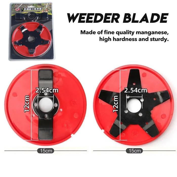 Gambar [Vinnatsu]Potong Rumput Padi Padi Mowing Blade/Pisau  Padi Potong Padi Mesin Potong Rumput Mowing Blade 6 Inch Kepala Sikat Alat - 2/5 Bilah +Pelat dari Vinnatsu undefined Tokopedia
