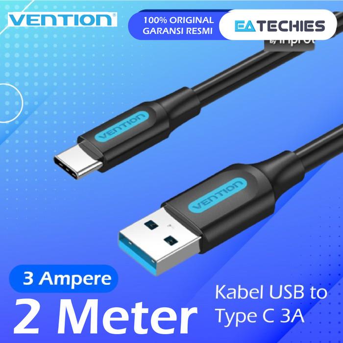 Gambar [2M] Vention Kabel Data USB Type C 3A Fast Charging USB-C Android COZ kabel  casan kabel  cas dari EATECHIES Store undefined Tokopedia