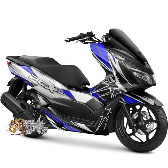 Gambar Decal Stiker Full Body Motor Honda PCX 160 PCX150 Grafis Airbrush - Biru, PCX 160 dari decalmatic_NEW undefined 5 Tokopedia