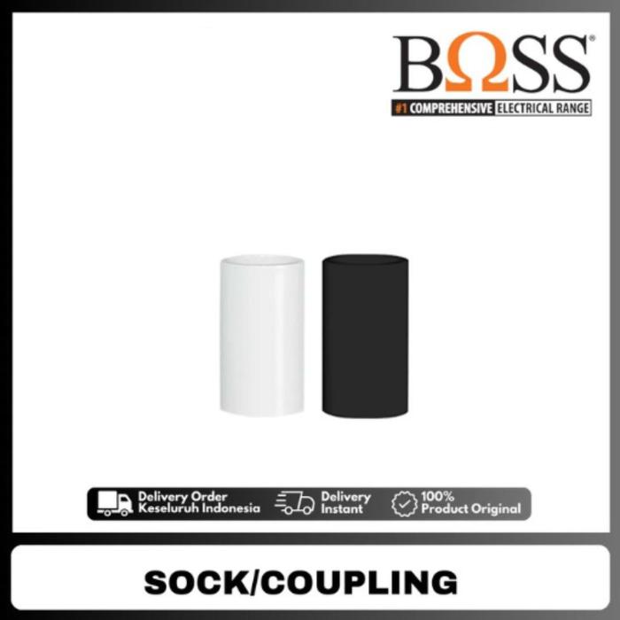 Gambar Sock 20mm Conduit Boss /Socket Conduit Coupling Conduit Boss Pack - 02 1 piece - Putih dari VALDO JAYA ELEKTRONIK undefined Tokopedia