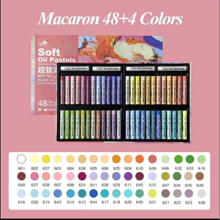 Gambar kuelox super soft oil pastel 48+4clr - macaron dari prime art and craft undefined Tokopedia