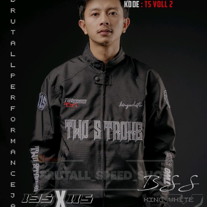 Gambar Jaket two stroke brutall vol 2 /jaket two stroke rx series - JAKET TWO STROKE VOL 2 M dari Brutall jaket undefined Tokopedia