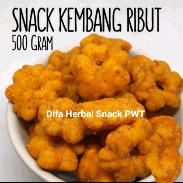 Gambar Pang Pang Ribut Snack Kembang Ribut 500 Gram makaroni er dari Difa Herbal Snack PWT undefined Tokopedia