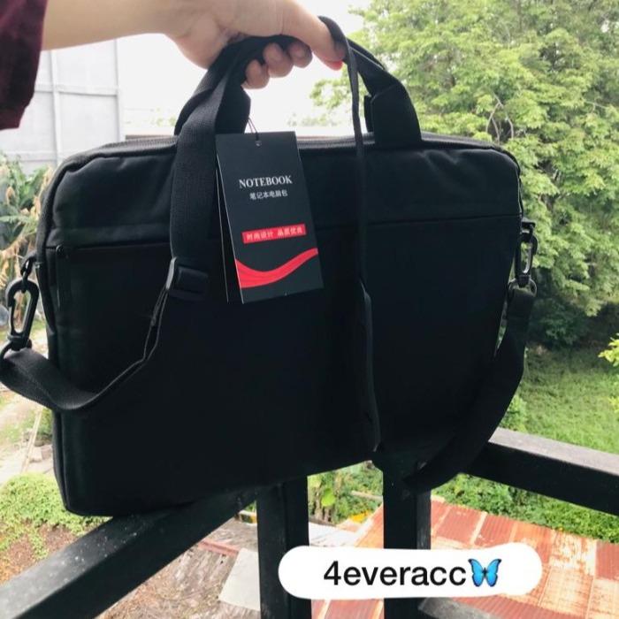 Gambar TAS LAPTOP TERBARU OCT JINJING DAN SELEMPANG 15 INCH - HITAM dari 4acc undefined Tokopedia