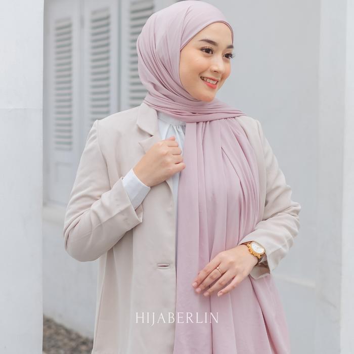 Gambar HIJABERLIN - Vouges Instan Shawl | Pashmina Ciput Jersey - Dusty Purple dari Hijaberlin undefined Tokopedia