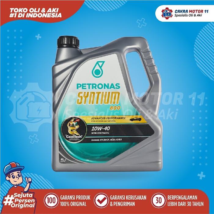Gambar PETRONAS SYNTIUM 800 10W40 4LT dari Cakra Motor 11 undefined Tokopedia