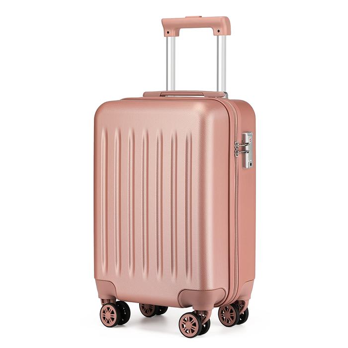 Gambar SEA CHOICE Koper 19 inch Kabin Portable ABS Hardcase Bagasi Travel Tas,TSA Lock, Roda Spinner - Mawar Emas dari Sea-Choice undefined Tokopedia