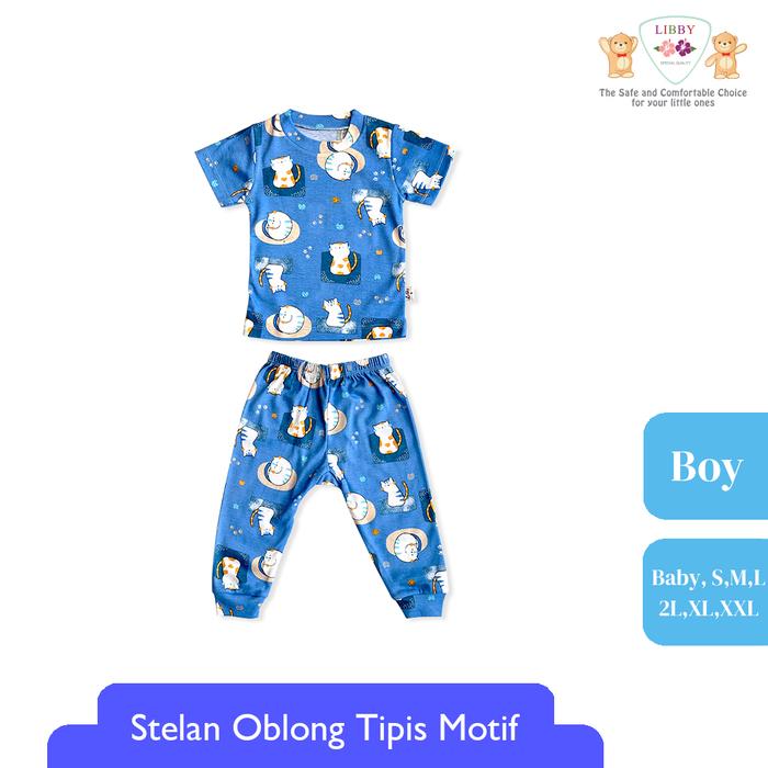 Gambar LIBBY Setelan Bayi & Anak Pendek Celana Panjang Cotton Rib Boy Pixie Dust (1 Stel) Anak Laki-Laki 0-5 Tahun - Watercolor Cat, Baby dari Libby Baby Indonesia undefined Tokopedia