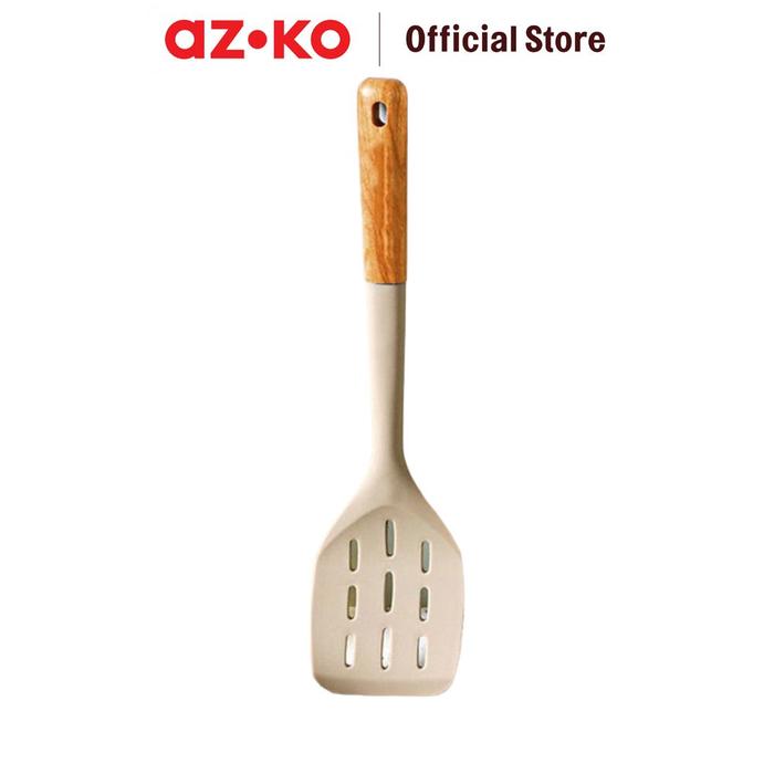 Gambar AZKO Culinart Spatula Turner Silikon Slotted Pr01 - Abu-Abu dari AZKO ID undefined Tokopedia
