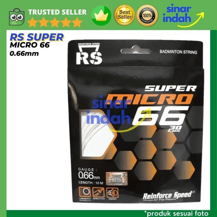Gambar Senar Badminton RS SUPER MICRO 66 Original / Senar Raket Badminton - Putih dari Sinar Indah Sports undefined Tokopedia