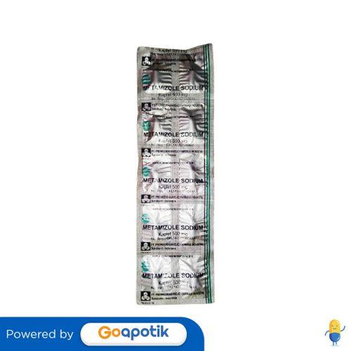 Gambar METAMIZOLE SODIUM KIMIA FARMA 500 MG STRIP 10 TABLET dari Apotek Kosambi By GoApotik undefined Tokopedia