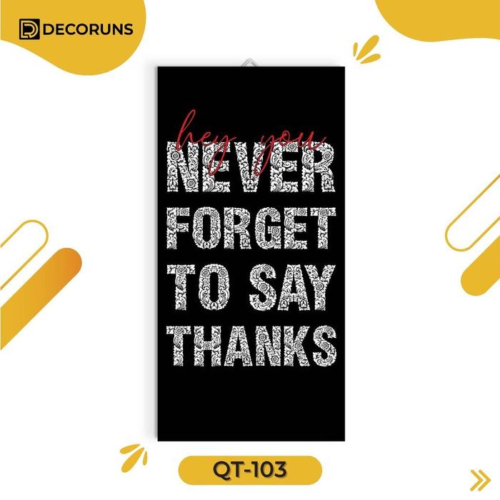 Gambar Decoruns Hiasan Dinding Quotes Kamar Tidur Dekorasi Rumah Pajangan Motivasi Hitam Full Black COD Poster - QT-103 NEVER FORGET dari Decoruns undefined Tokopedia