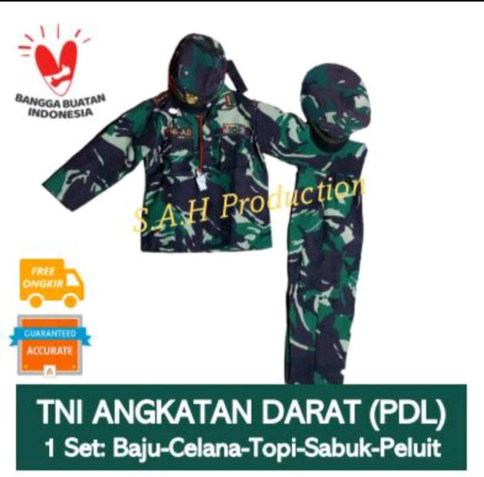 Gambar BAJU SERAGAM PROFESI ANAK PEREMPUAN TNI AD LORENG LANGSUNG DARI PRODUSEN UMKM PUNYA STANDAR-PESANAN SEBELUM JAM 12 DIKIRIM DI HARI YANG SAMA-PESANAN LEWAT JAM 12 DIKIRIM NEXT DAY fashion DC DC Selebriti seragam anak jepang - S LEBAR DADA 34 CM - PJ VELANA 58 CM, LENGKAP CEWEK STELAN TOPI PET dari seragam profesi ASA AYOSO MARK undefined Tokopedia