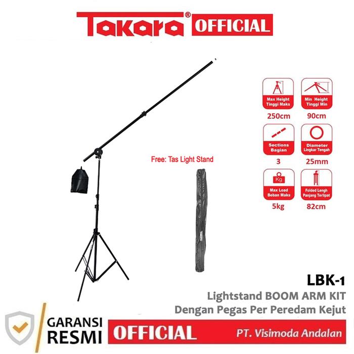 Gambar TAKARA LBK-1 Light Stand BOOM ARM KIT Lightstand dengan Pegas Per dari Matrix Camera_NEW undefined Tokopedia