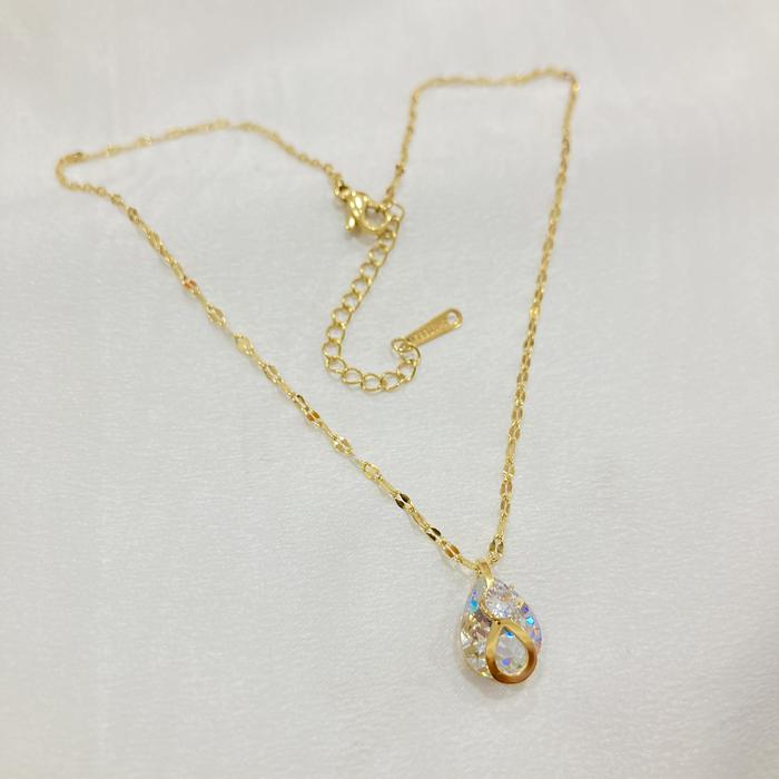 Gambar Kalung Titanium Wanita Elegant Vintage Style Anti Karat KT130 - Gold dari Noin Accessories Offcial Store undefined Tokopedia