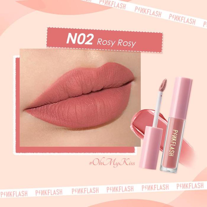 Gambar (PROMO) PINKFLASH Matte Lipstick – Lipstik Lembut Tahan Lama, Melembapkan, & Ringan di Bibir - L01-N02 dari BEAUTY ENTITY undefined Tokopedia