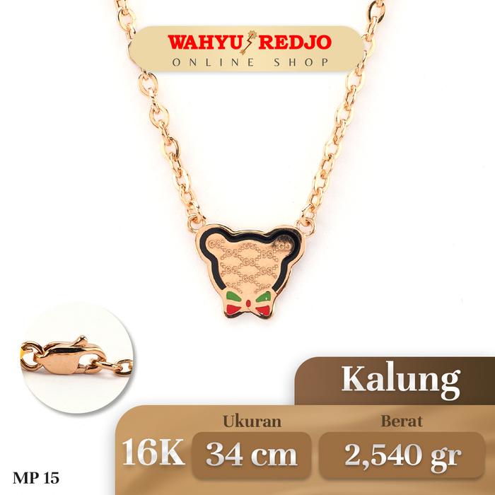 Gambar Kalung Anak Emas Kadar 16K Wahyu Redjo KL-16K-28808805-PMR dari Wahyu Redjo Online Shop undefined Tokopedia