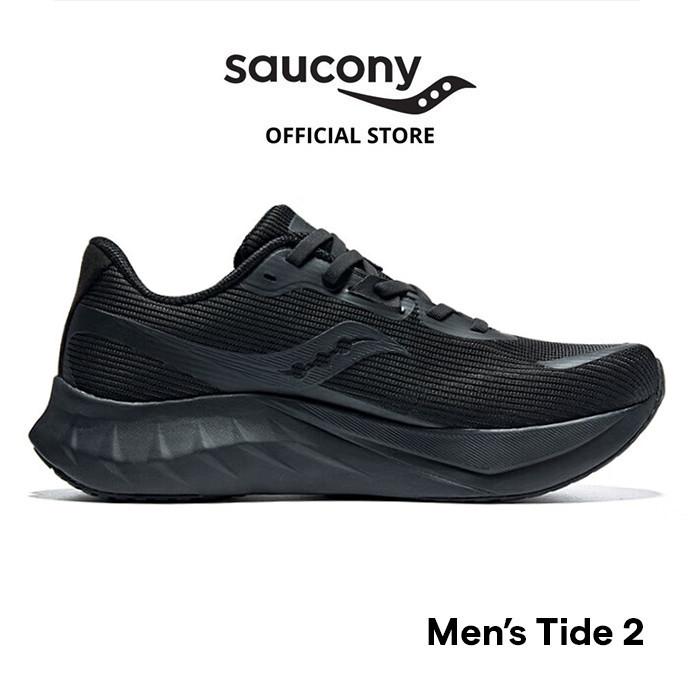 saucony black running shoes