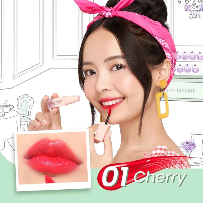 Gambar Hanasui Tintdorable Lip Stain - Lip Tint | Liptint Lipstain Gloss Lipstick Bibir Peach - TINT 01 Cherry dari Make up Korea undefined Tokopedia