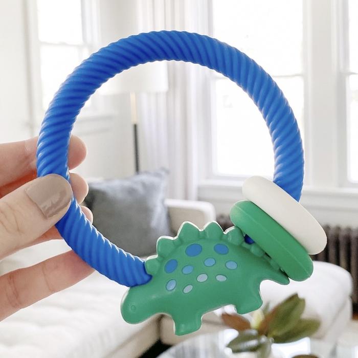 Gambar Itzy Ritzy Teether Rattle / gigitan bayi - dino dari Milk Monster Baby Shop undefined Tokopedia