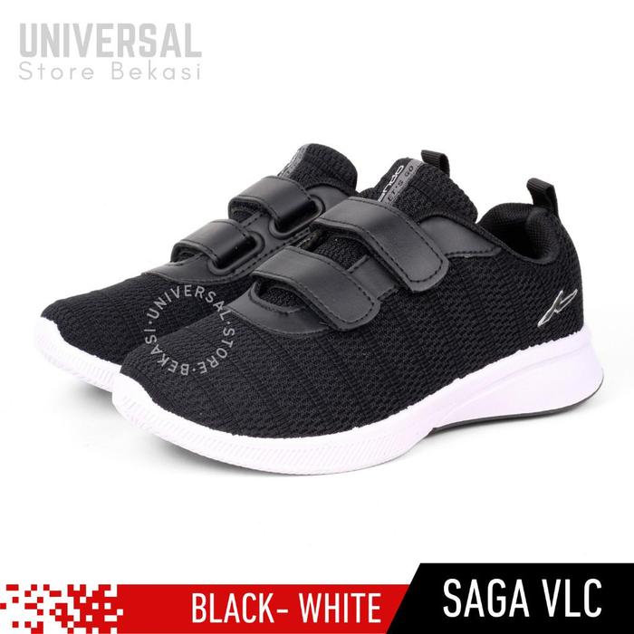 Gambar Sepatu Sekolah Anak Perempuan Balita PAUD TK SD Kelas 1 Ando Saga Hitam Putih Size 29-32 Empuk Kaki - SAGA.V HITAM PUTIH, 29 dari Universal Shoes Bekasi undefined Tokopedia