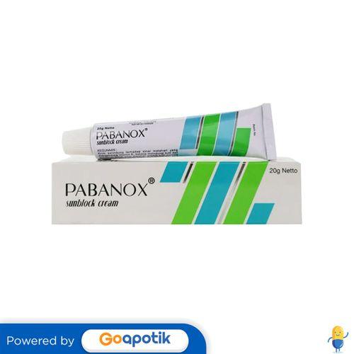Gambar PABANOX SUNBLOCK KRIM 20 GRAM dari Apotek Shera Medika by GoApotik undefined Tokopedia