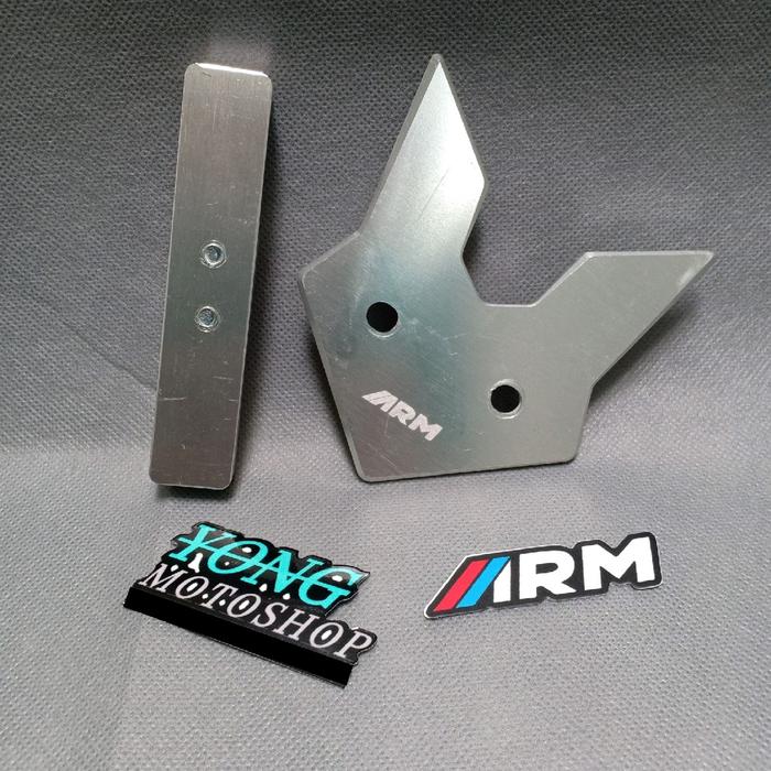 Gambar Dudukan Plat Nomor Depan ARM Full CNC Yamaha Aerox 155 Arumi - Silver dari YongMotoshop undefined Tokopedia