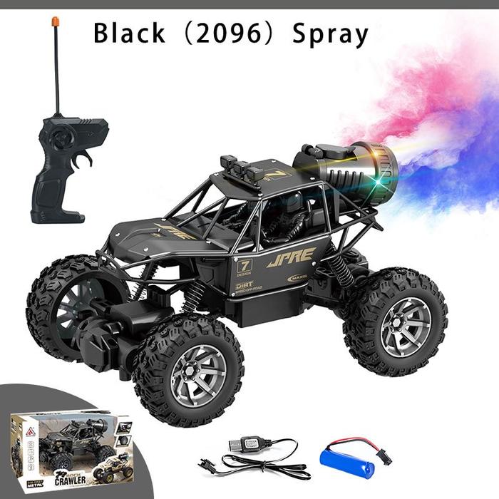 Gambar GIGITOY Mainan Mobil Remote Control Offroad Alloy Climbing Car Rc Spray Alloy Climbing Car Powerful Dengan Lampu - Black（2096）Spray dari PIKYO INDONESIA undefined Tokopedia