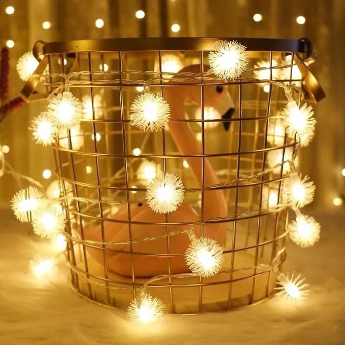 Gambar Vixplorn 80LED Dandelion String Lights Lampu Dekorasi Kamar Lampu Dekorasi Idul Fitri Lampu senar bertenaga baterai Lampu Kelap Kelip - Cahaya hangat, 3M20 LED dari Vixplorn official Kab. Tangerang Tokopedia
