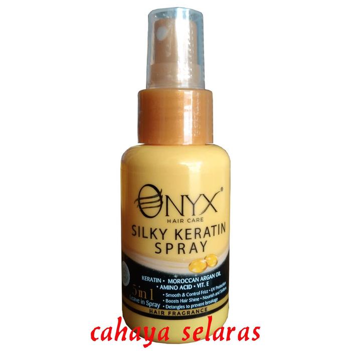 Gambar SILKY KERATIN SPRAY ONYX 50ML | KERATIN CAIR TANPA BILAS - Keratin Spray dari Cahaya Selaras Makmur Jaya undefined 5 Tokopedia