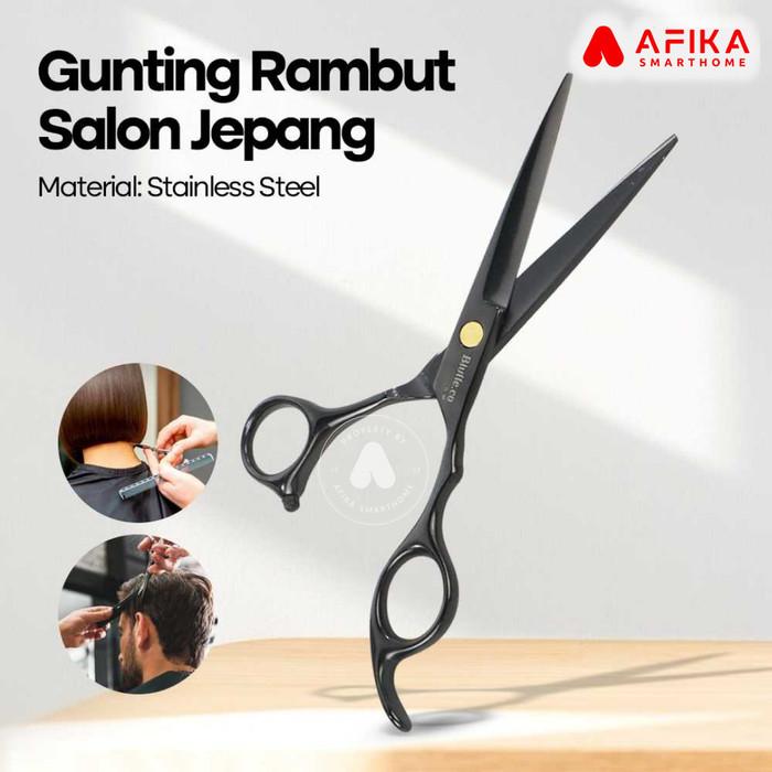 Gambar Perlengkapan Set Barber Gunting Pangkas Potong Rambut Gunting Sasak Steel Sisir - 1 Pcs Hitam dari Afika Smarthome undefined Tokopedia