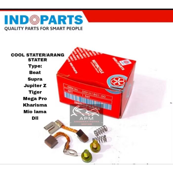 Gambar CARBON BRUSH REPAIRKIT ARANG DINAMO STARTER MOTOR - Beat dari Anugrah Putra Motor undefined Tokopedia