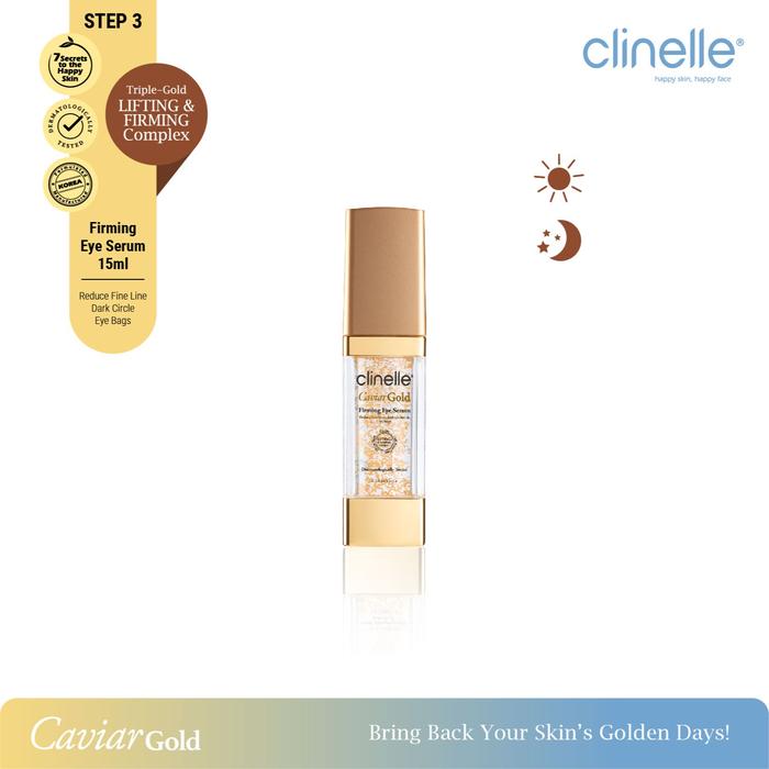 Gambar CLINELLE Caviar Gold Firming Eye Serum 15ml - CLINELLE Caviar Gold Firming Eye Serum 15ml dari Clinelleid undefined Tokopedia