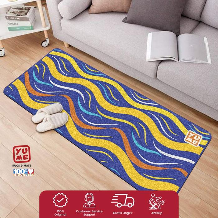 Gambar Keset Kaki Karpet Dapur Antislip YUME 50x120cm Digital Printing - Summer wave dari Amore Collections_NEW undefined Tokopedia