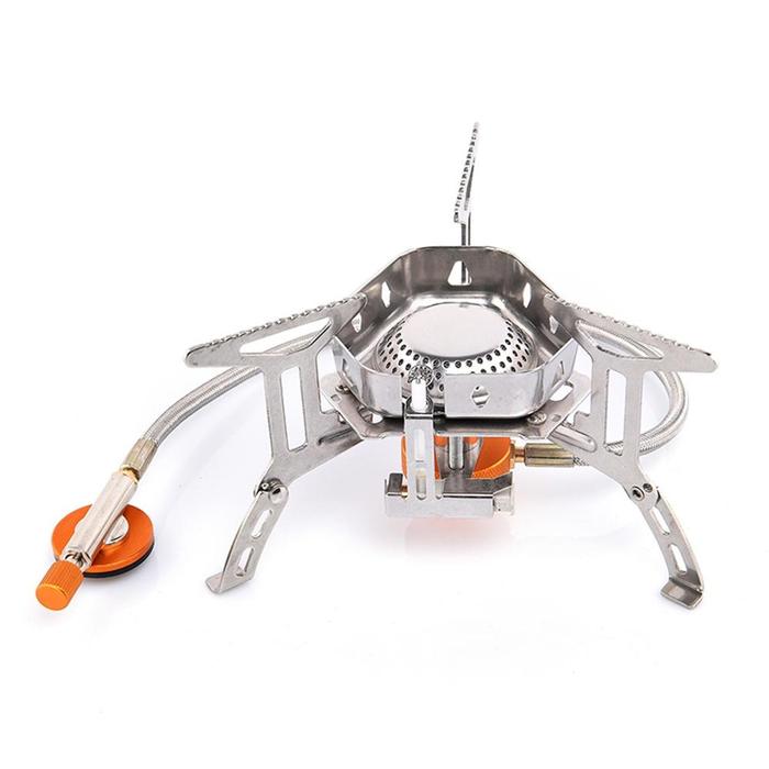 Gambar Kompor Gas Lipat Portabel Ultralight Camping Stove Stainless Steel 16cm - Silver dari 2outdoorstore undefined Tokopedia