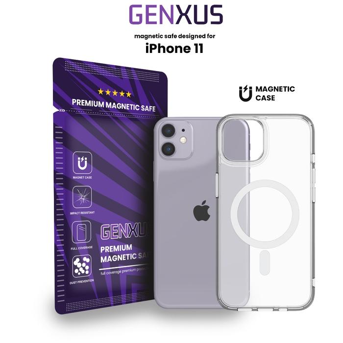 Gambar Genxus Magnetic Case Magsafe for iPhone 11  Clear Hybrid Bumper Casing Magnetik Support Wireless Charging Casing Clear 15 Pro Max 14 Plus 14 Pro Max 13 Pro Max 12 Pro Max X Xs Xr XsMax Silicone Ponsel Cover - X dari Genxus undefined Tokopedia